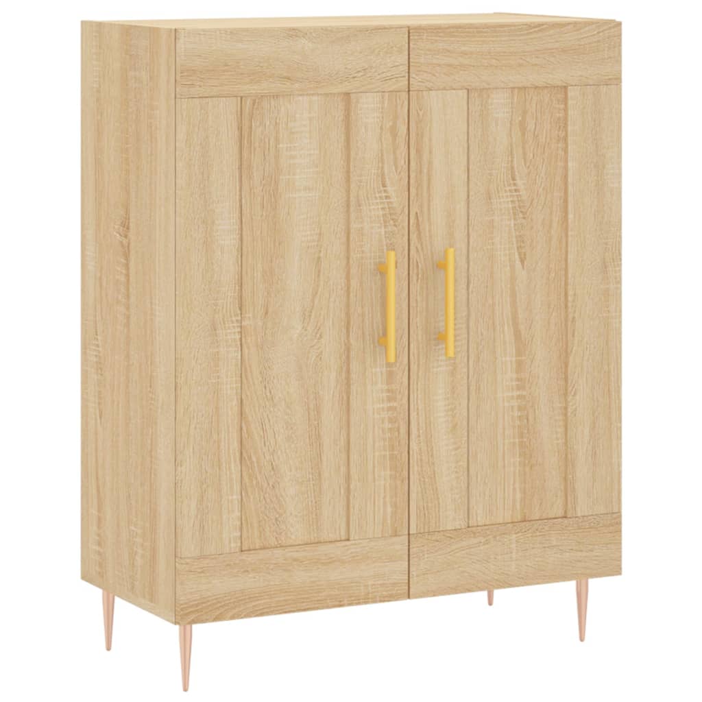 High sideboard Sonoma oak 69.5x34x180 cm Engineered wood