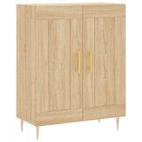 High sideboard Sonoma oak 69.5x34x180 cm Engineered wood