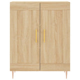 High sideboard Sonoma oak 69.5x34x180 cm Engineered wood