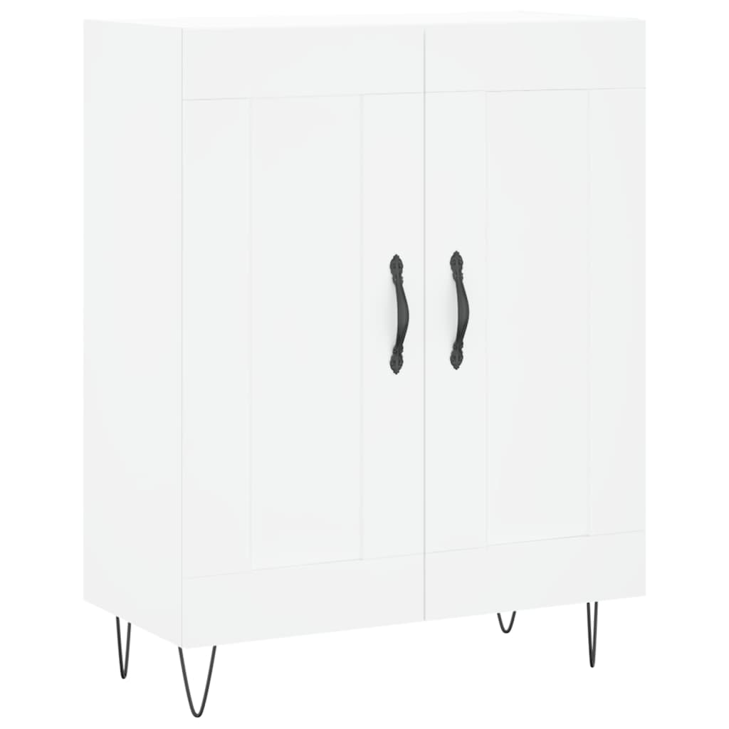 High sideboard White 69.5x34x180 cm Engineered wood