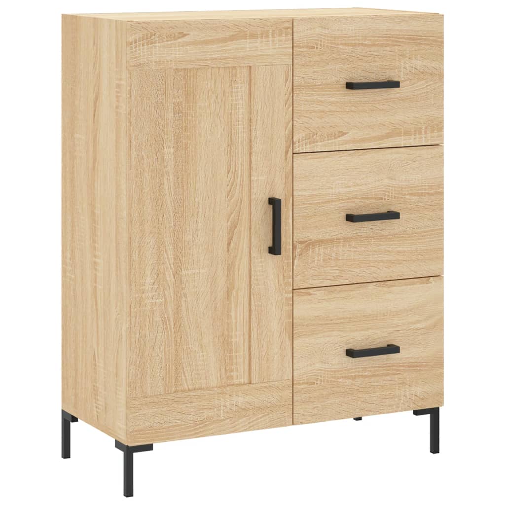 High sideboard Sonoma oak 69.5x34x180 cm Engineered wood