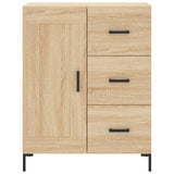 High sideboard Sonoma oak 69.5x34x180 cm Engineered wood