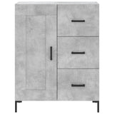 High sideboard Concrete gray 69.5x34x180 cm Engineered wood