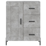 High sideboard Concrete gray 69.5x34x180 cm Engineered wood