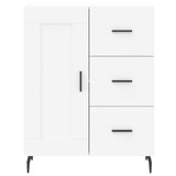 High sideboard White 69.5x34x180 cm Engineered wood