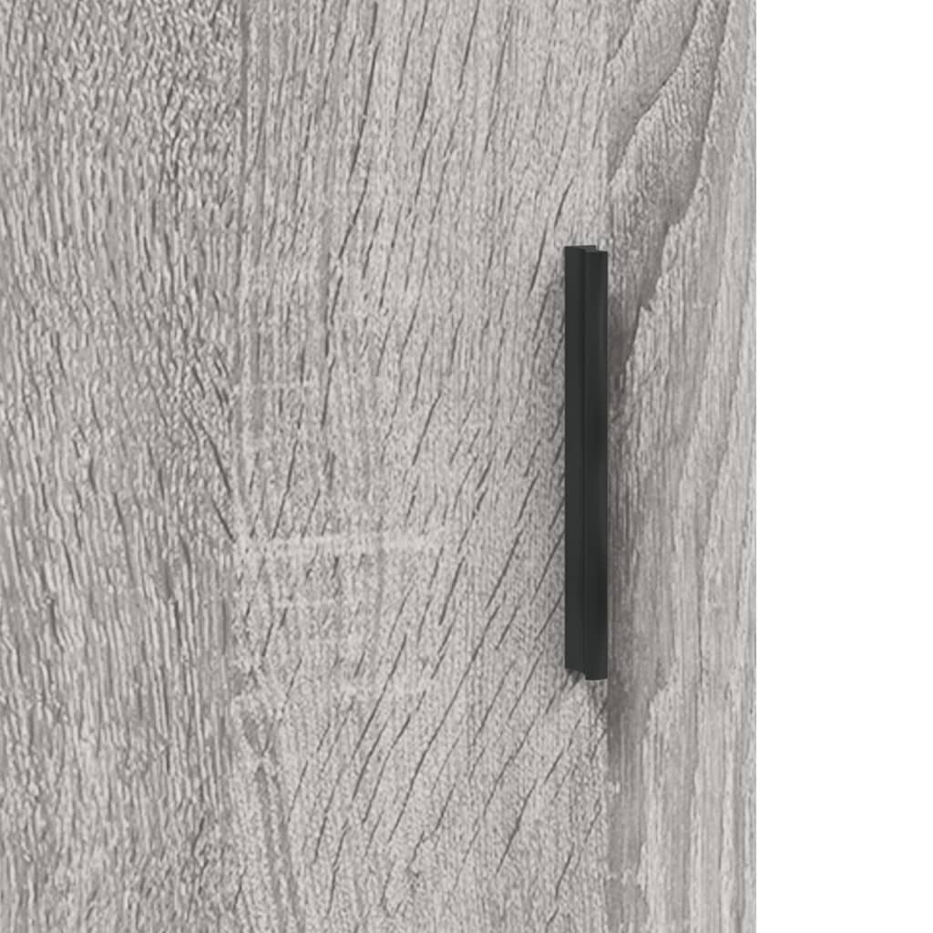 Sonoma high sideboard gray 69.5x34x180 cm Engineered wood