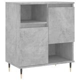 Sideboards 2 Stück aus grauem Beton-Holzwerkstoff