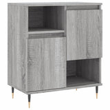 Buffets 2 pcs sonoma gris bois d'ingénierie