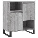 Buffets 2 pcs sonoma gris bois d'ingénierie