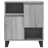 Buffets 2 pcs sonoma gris bois d'ingénierie