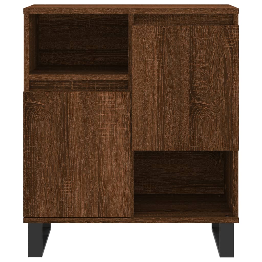 Sideboards 2 pcs oak brown engineered wood