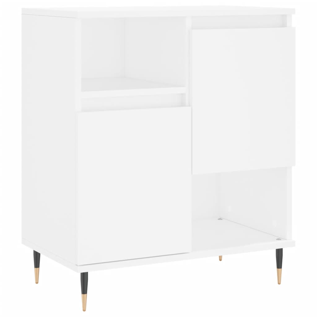 Buffets 3 pcs Blanc Bois d'ingénierie