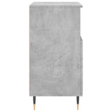 3 pcs sideboards concrete gray engineered wood