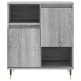 Buffets 3 pcs Sonoma gris Bois d'ingénierie