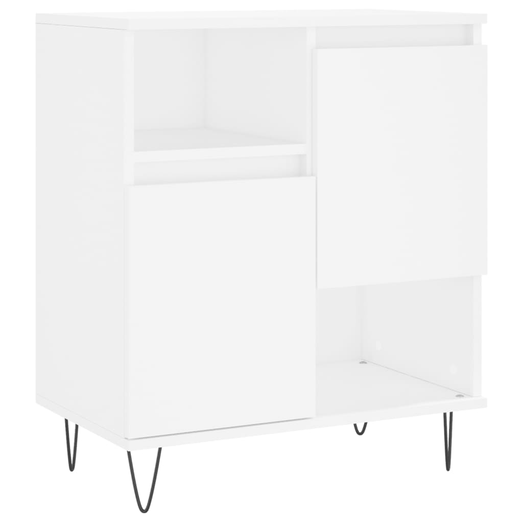 Buffets 3 pcs Blanc Bois d'ingénierie