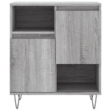 3 pcs Sideboards Sonoma Gray Engineered Wood