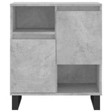 Buffets 3 pcs gris béton bois d'ingénierie