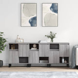 Sideboards 3 Stk. Sonomagrau Holzwerkstoff