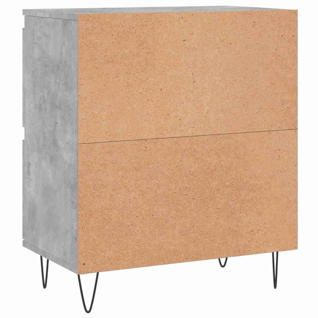 Sideboards 2 Stück aus grauem Beton-Holzwerkstoff