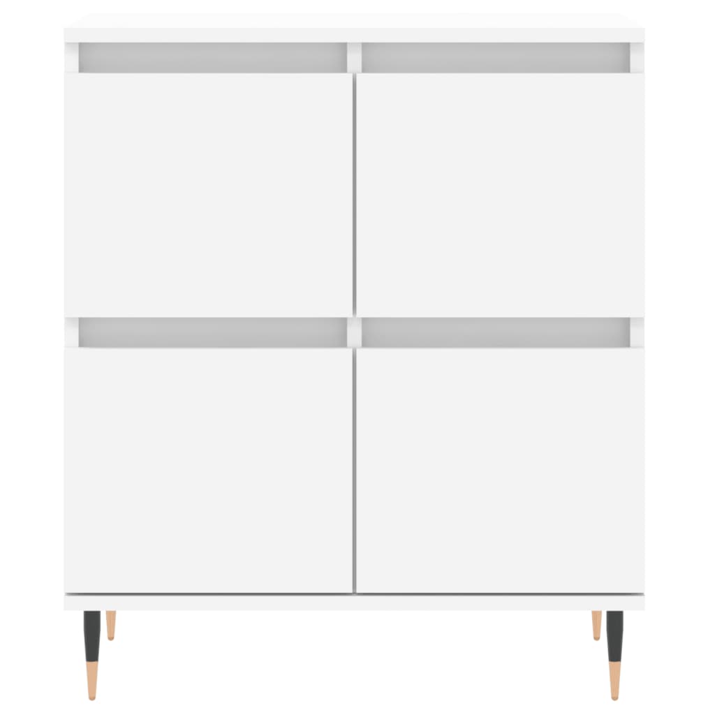 Buffets 3 pcs Blanc Bois d'ingénierie