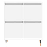 Buffets 3 pcs Blanc Bois d'ingénierie