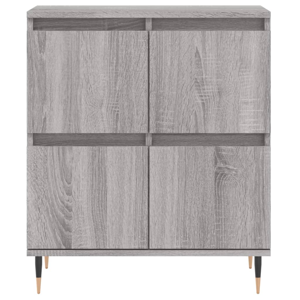 Sideboards 3 Stk. Sonomagrau Holzwerkstoff