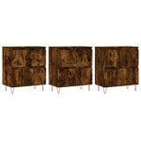 Buffets 3 pcs Chêne fumé Bois d'ingénierie