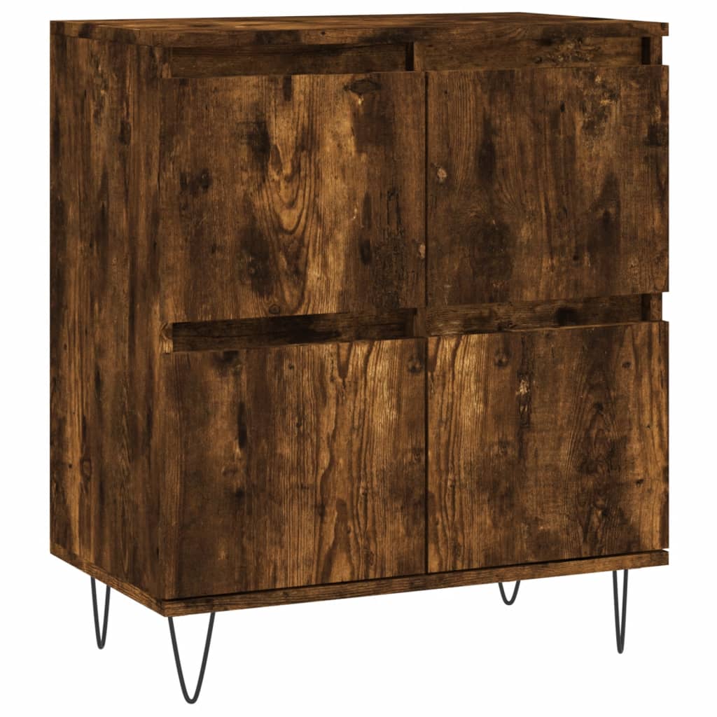 Buffets 3 pcs Chêne fumé Bois d'ingénierie