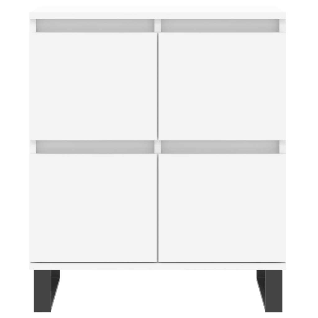 Buffets 3 pcs Blanc Bois d'ingénierie