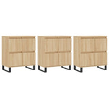 Buffets 3 pcs Chêne sonoma Bois d'ingénierie