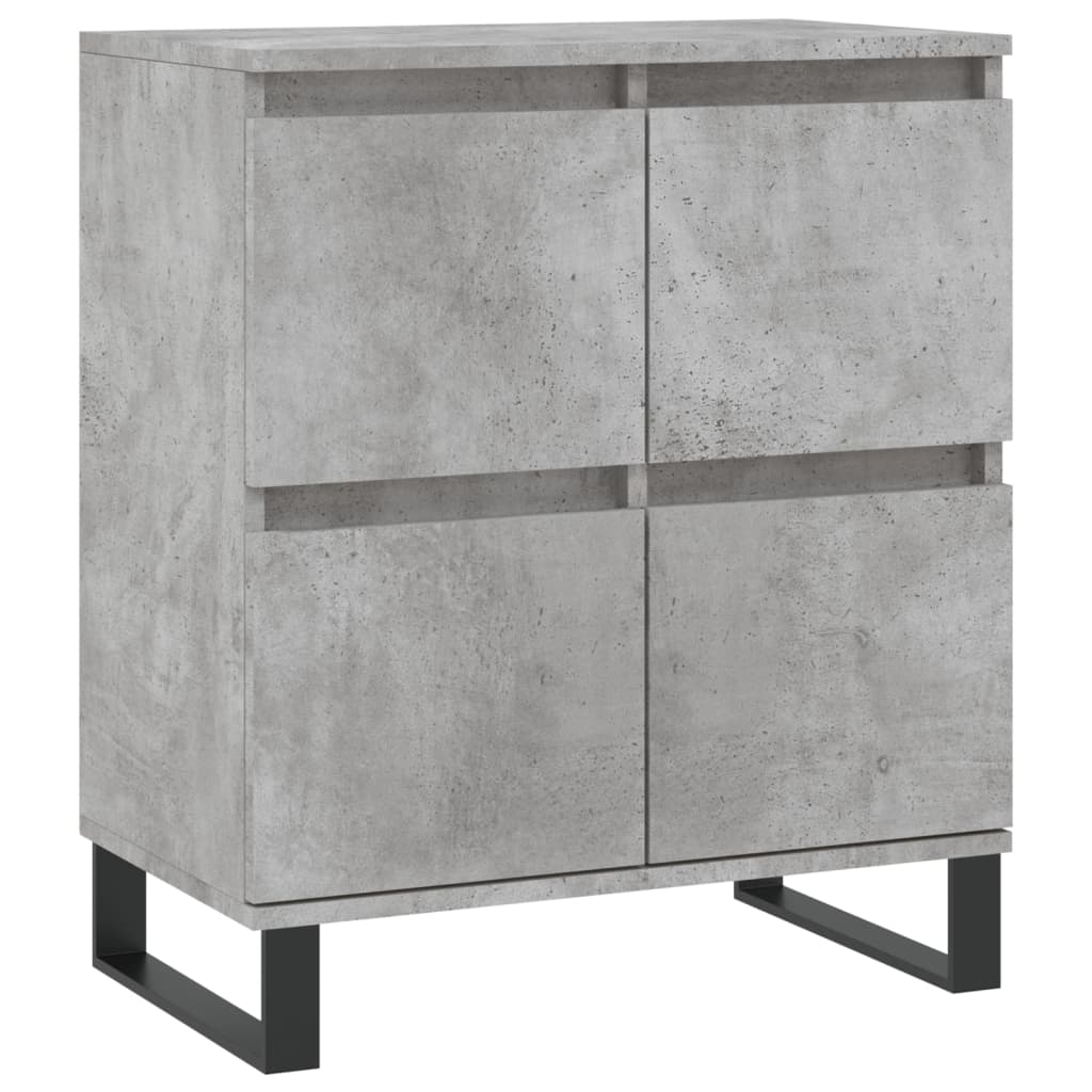 Sideboards 3 Stück aus grauem Beton-Holzwerkstoff