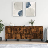 Buffets 3 pcs Chêne fumé Bois d'ingénierie