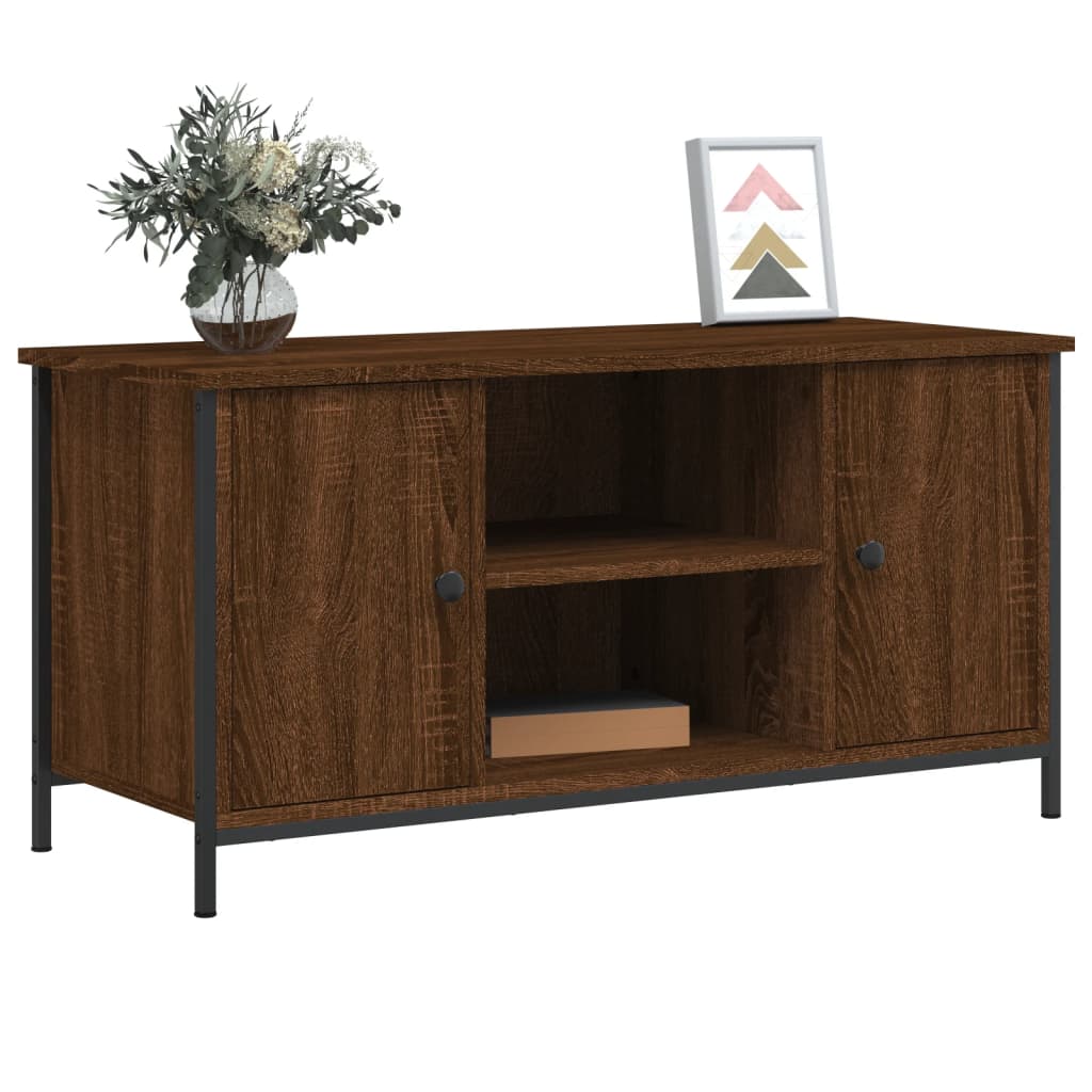 Meuble TV Chêne marron 100x40x50 cm Bois d'ingénierie