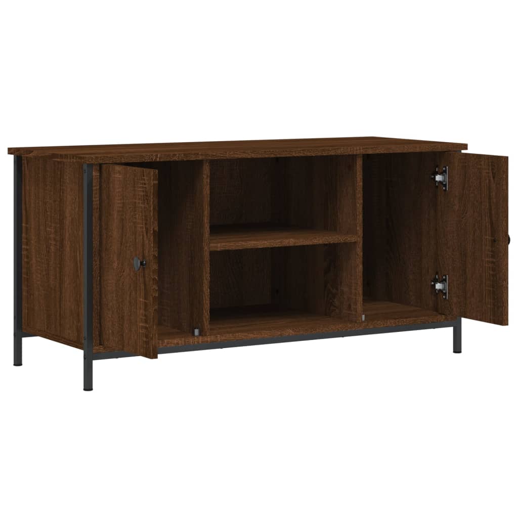 Meuble TV Chêne marron 100x40x50 cm Bois d'ingénierie