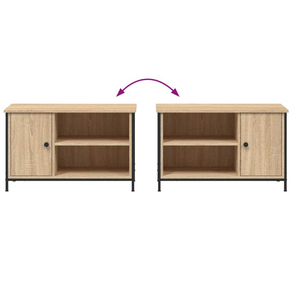 Meuble TV Chêne sonoma 80x40x50 cm Bois d'ingénierie