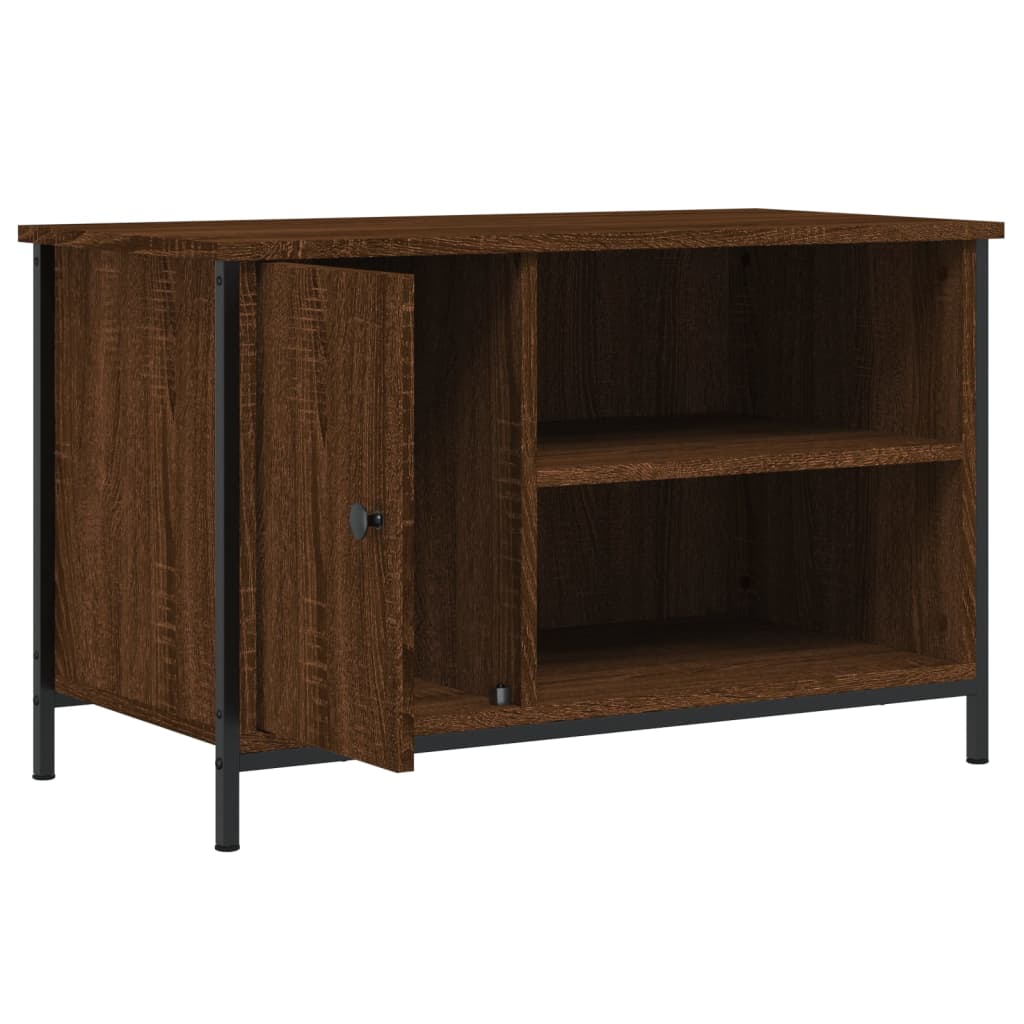 Meuble TV Chêne marron 80x40x50 cm Bois d'ingénierie