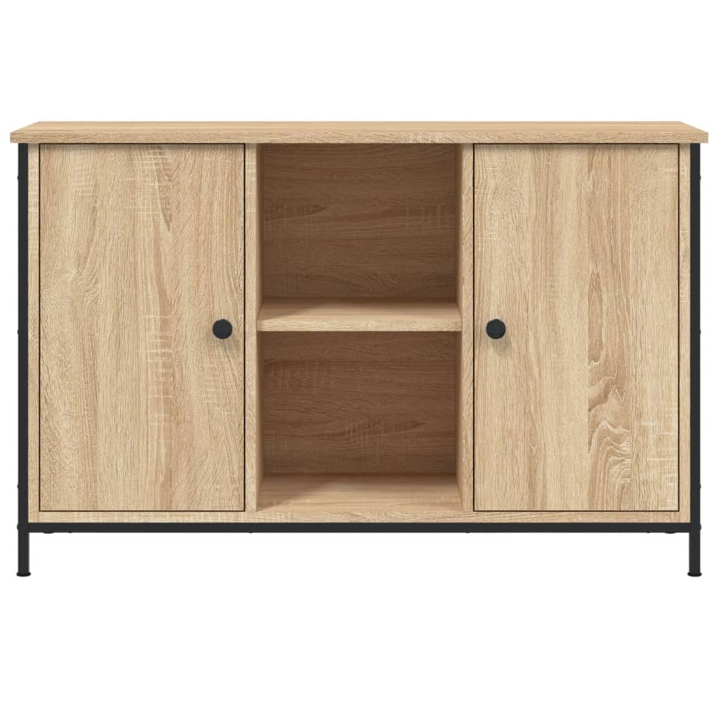 Meuble TV chêne sonoma 100x35x65 cm bois d'ingénierie