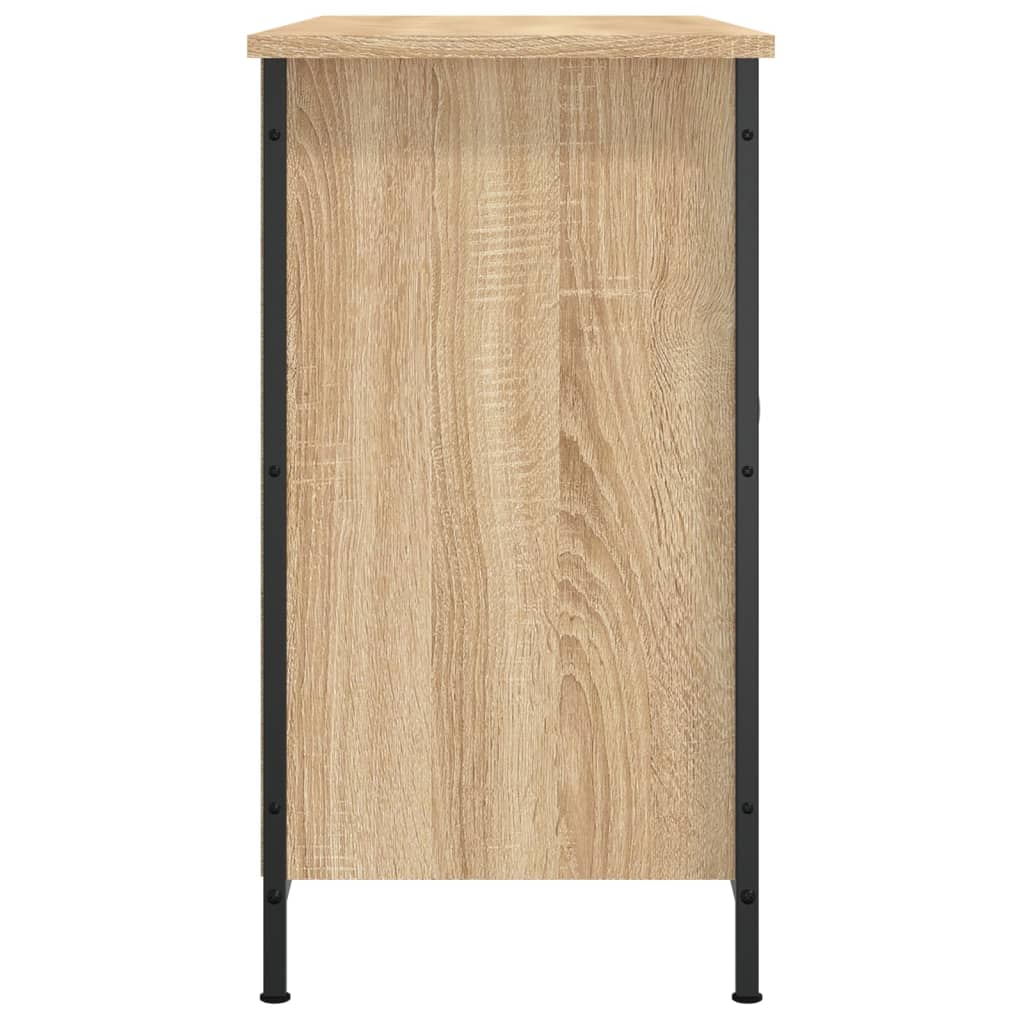 Meuble TV chêne sonoma 100x35x65 cm bois d'ingénierie