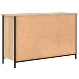 Meuble TV chêne sonoma 100x35x65 cm bois d'ingénierie