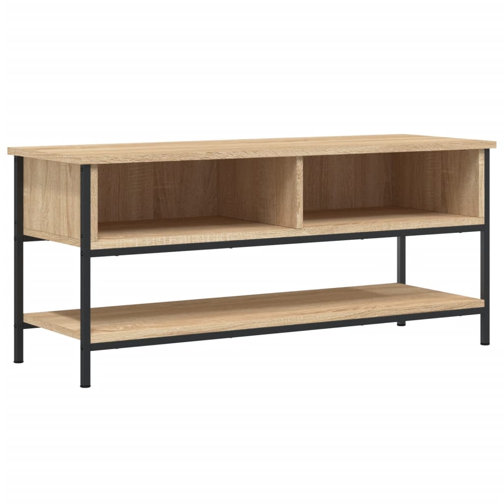 Meuble TV chêne sonoma 100x35x45 cm bois d'ingénierie