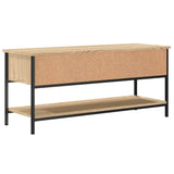 Meuble TV chêne sonoma 100x35x45 cm bois d'ingénierie