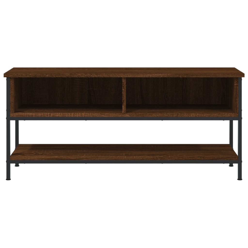 Meuble TV chêne marron 100x35x45 cm bois d'ingénierie