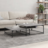 Nesting Coffee Tables 2 pcs Sonoma Gray Engineered Wood