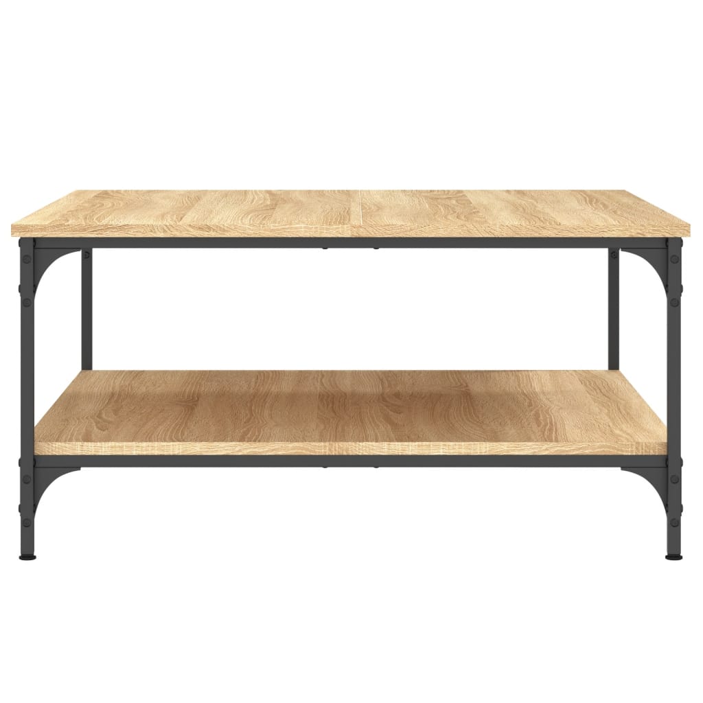 Sonoma oak coffee table 80x80x40 cm engineered wood