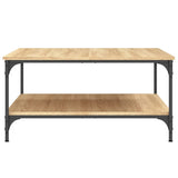 Sonoma oak coffee table 80x80x40 cm engineered wood