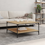 Sonoma oak coffee table 80x80x40 cm engineered wood