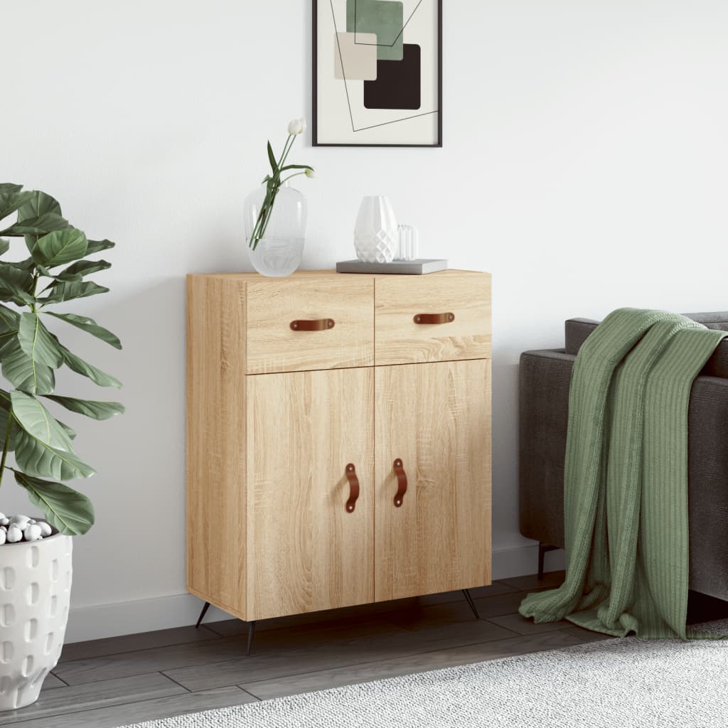 Sonoma oak sideboard 69.5x34x90 cm engineered wood