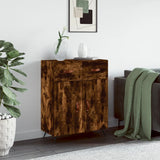 Smoked oak sideboard 69.5x34x90 cm engineered wood