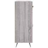 Sonoma graues Sideboard 69,5 x 34 x 90 cm, Holzwerkstoff