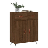 Brown oak sideboard 69.5x34x90 cm engineered wood